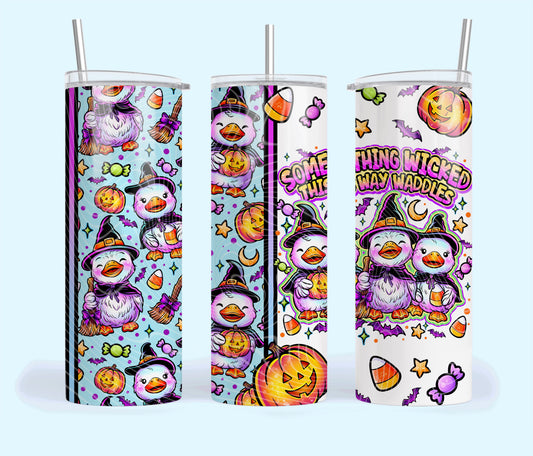Something This Way Waddles Tumbler Wrap