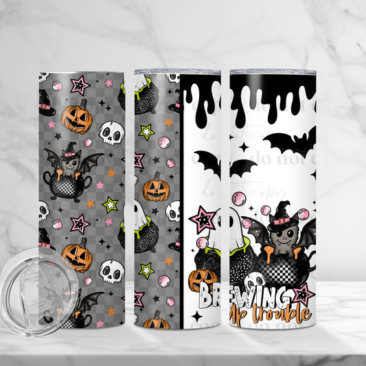 Brewing Up Trouble Tumbler Wrap