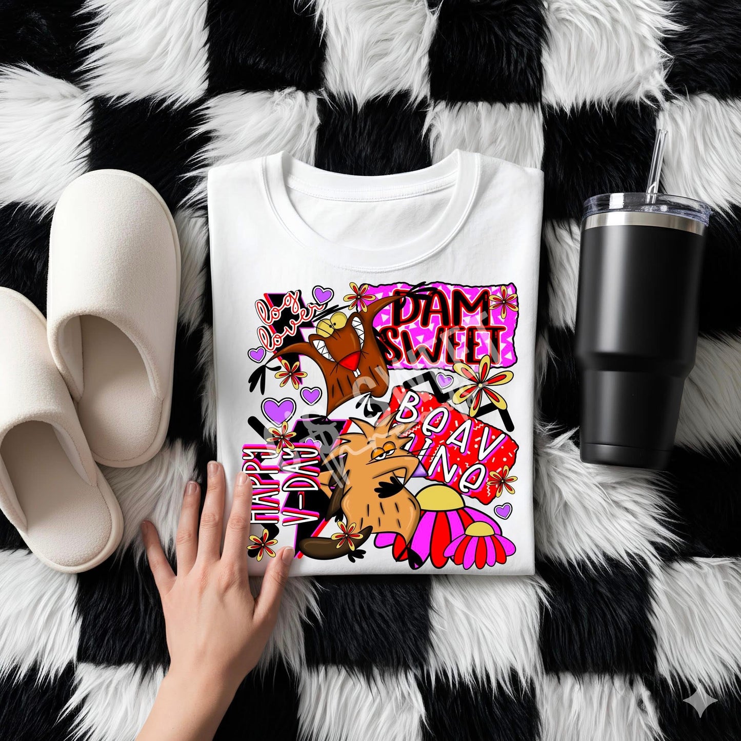 Beav Mine Valentine DTF Prints