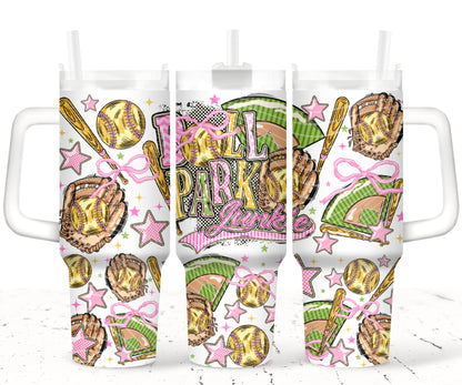 Ball Park Junkie 40 oz Tumbler Prints