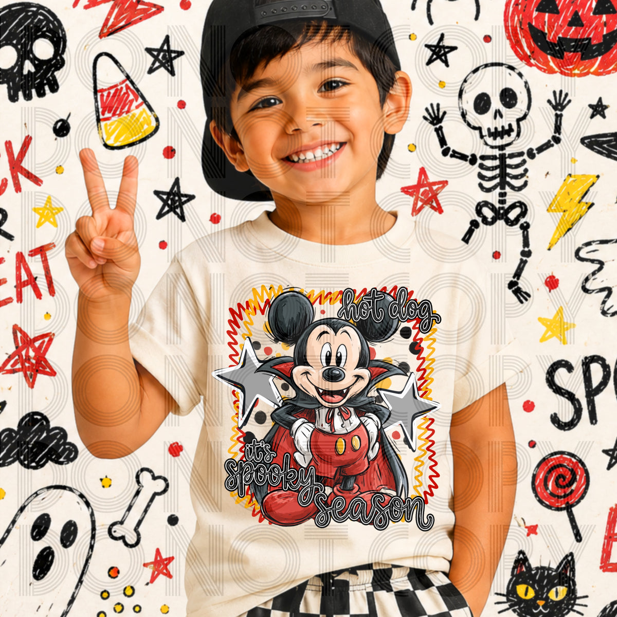Hot Dog It’s Spooky Season DTF Print