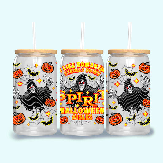 Halloween Store Romantic Strolls 16 oz Glass Wraps