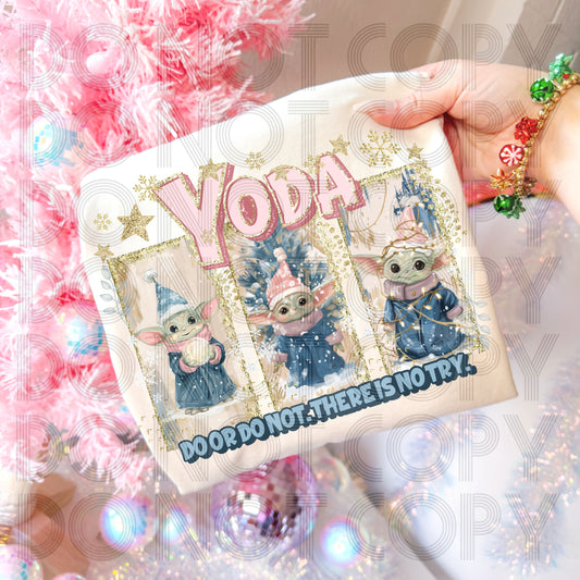 Yoda Christmas DTF Print