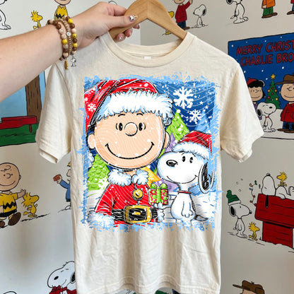 Christmas Charlie & Snoopy DTF Print
