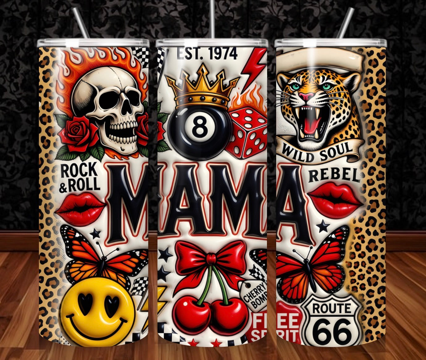 Rock & Roll Mama Tumbler Wrap