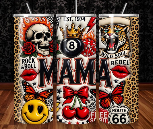 Rock & Roll Mama Tumbler Wrap