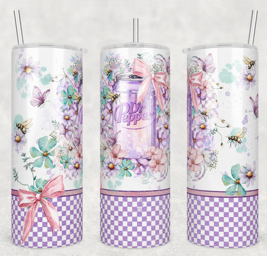 Watercolor DPepper Tumbler Wrap