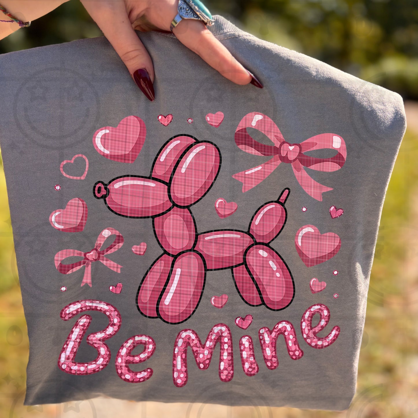 Be Mine Balloon Dog DTF Prints