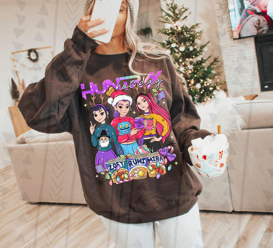 Huntrix Holiday DTF Print