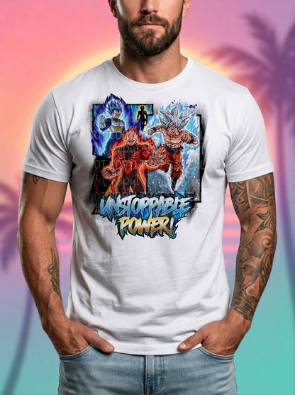 Unstoppable Power DBZ DTF Print