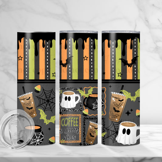 Coffee & Spooky Vibes Tumbler Wrap