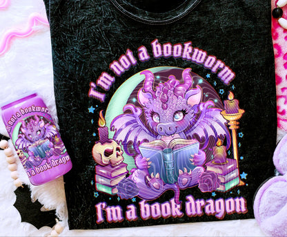 I’m A Book Dragon DTF Print