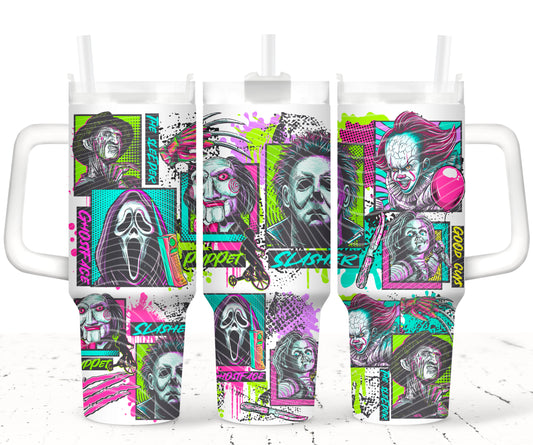 Horror Squad 40 oz Tumbler Prints