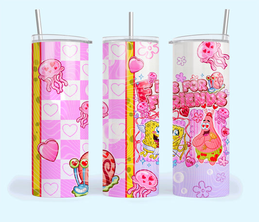 F Is For Friends Tumbler Wrap