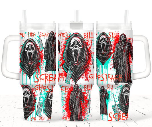Horror Scream 40 oz Tumbler Prints