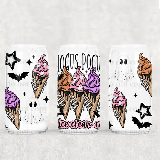 Hocus Ice Cream Co 16 oz Glass Wraps
