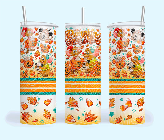 Pumpkin Spice Mice Tumbler Wrap