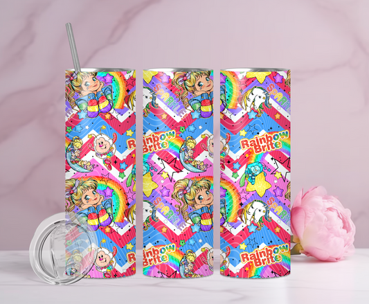Polaroid Rainbow Girl Tumbler Wrap