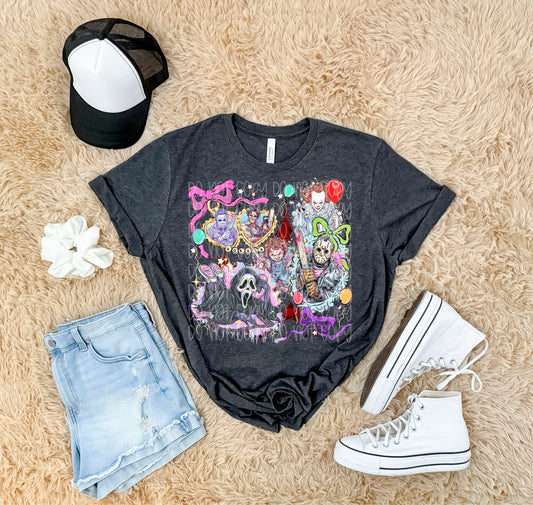 Horror Squad Lockets DTF Prints