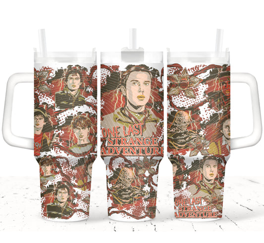 One Last Strange Adventure (Red Style) 40 oz Tumbler Print