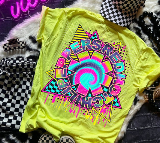 Neon RHCP Band DTF Prints