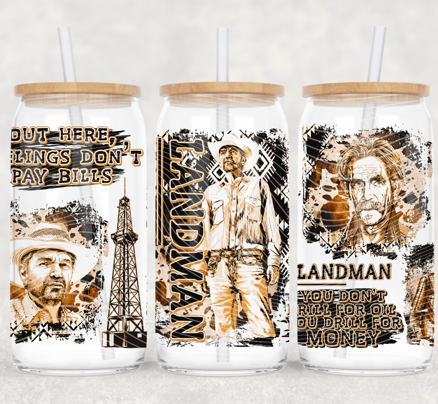 Landman 16 oz Glass Wraps