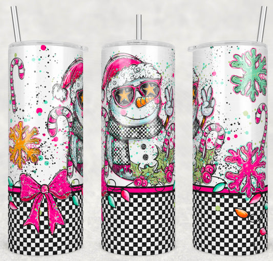 Doodle Snowman Tumbler Wrap