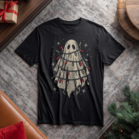 Christmas Lights Ghost DTF Print
