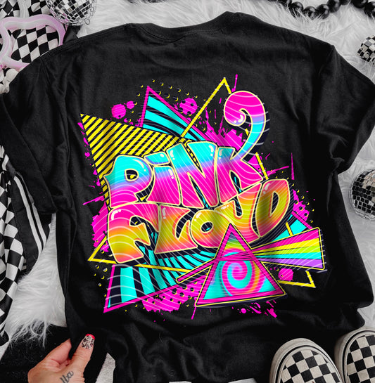 Pink Floyd Neon DTF Prints