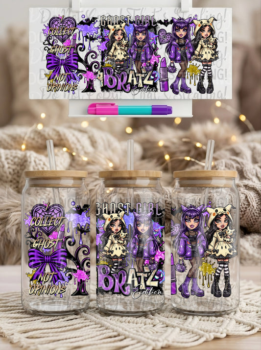 Ghost Girl Bratz 16 oz Glass Wrap
