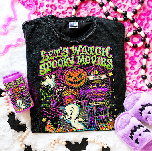 Let’s Watch Spooky Movies DTF Prints