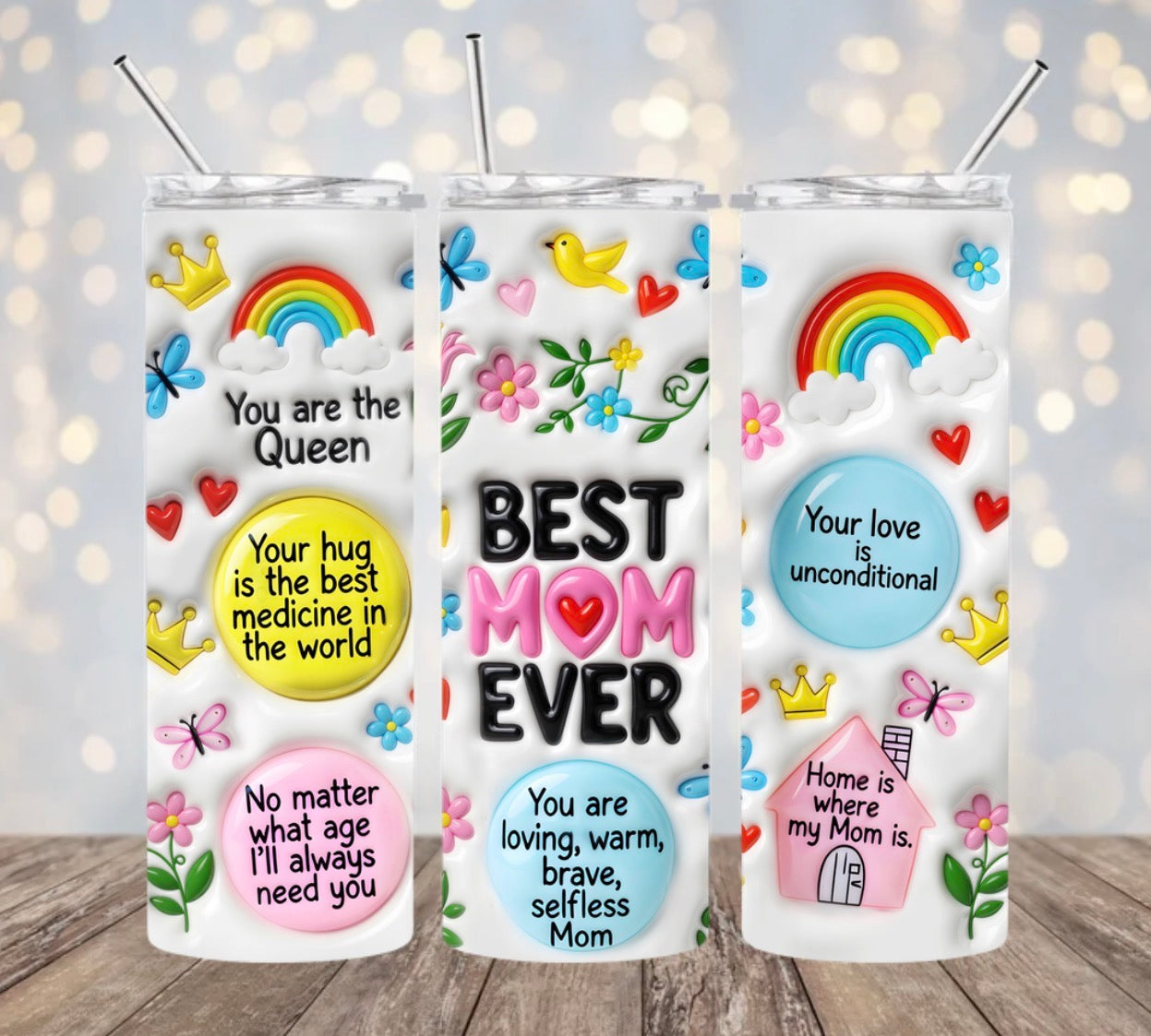 Best Mom Ever Tumbler Wrap