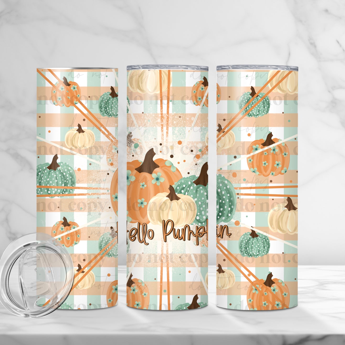Hello Pumpkin Tumbler Wrap
