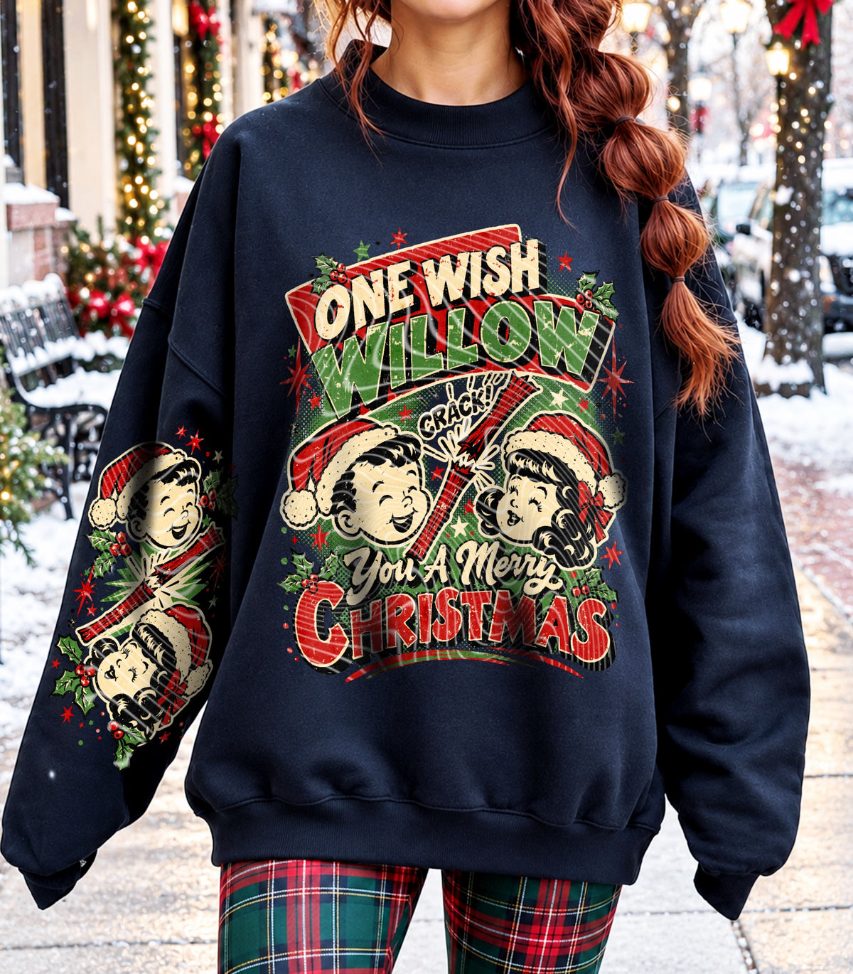 One Wish Willow You A Merry Christmas DTF Print