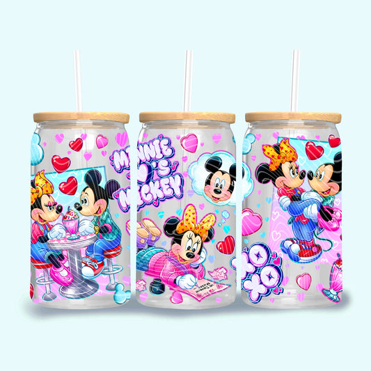 XOXO M Loves M 16 oz Glass Wraps