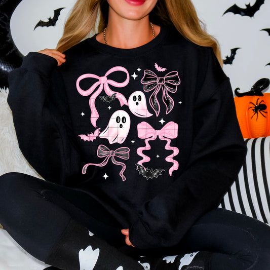 Pink Bows & Ghosties DTF Prints