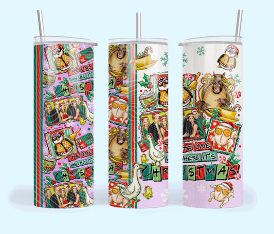 The One Where It’s Christmas Tumbler Wrap