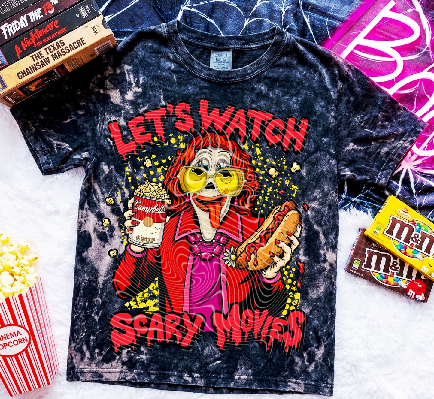 Let’s Watch Scary Movies DTF Print