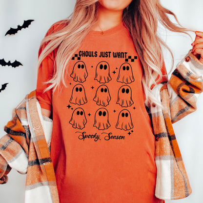 Ghouls Just Want Spooky Season (Single Color) DTF Prints