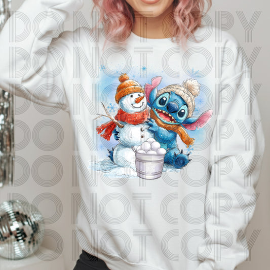 Build A Snowman 626 DTF Prints