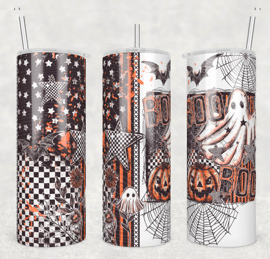 Boo Boo Flying Ghost Tumbler Wrap