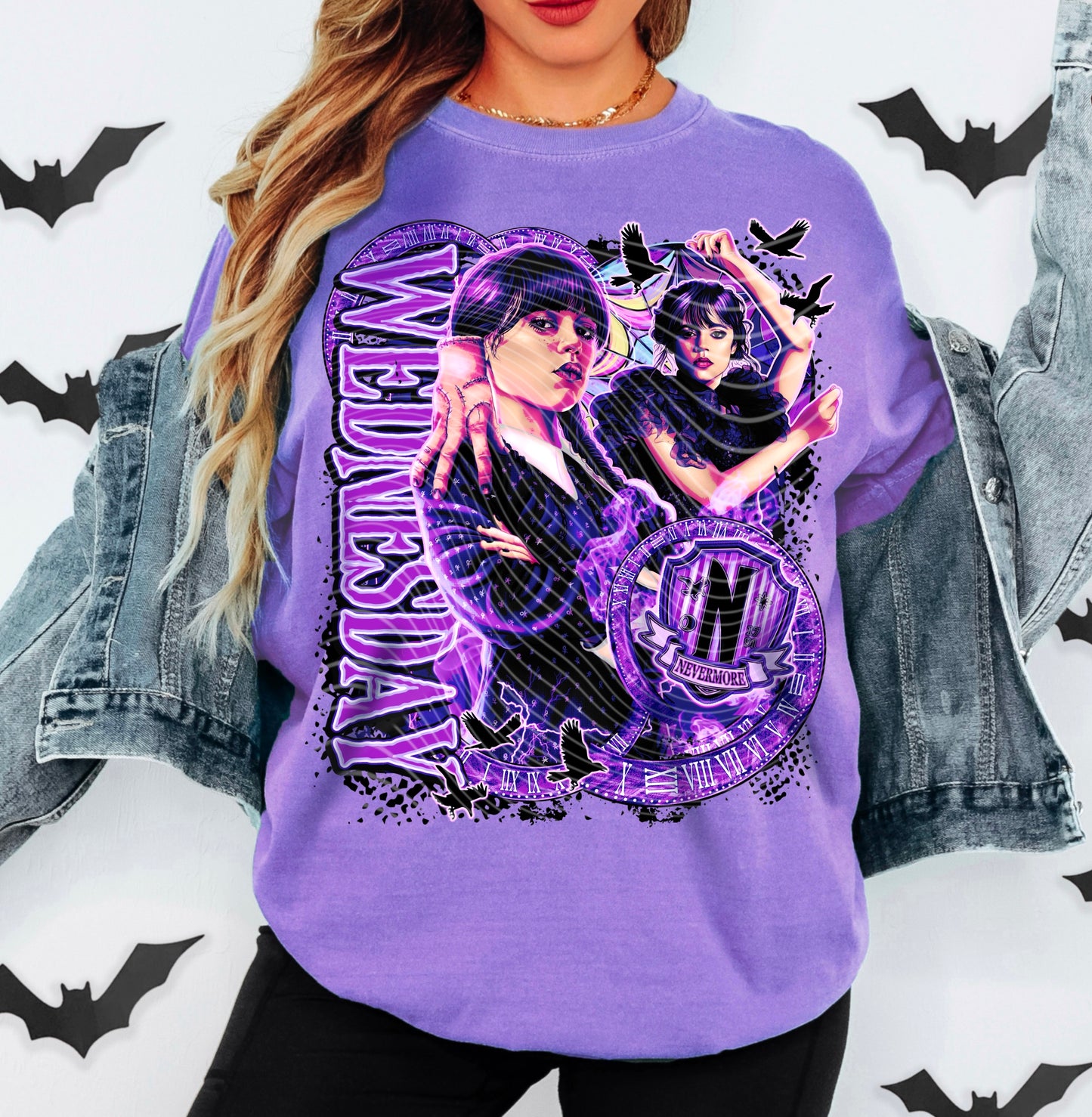 W Nevermore Bright Style DTF Prints