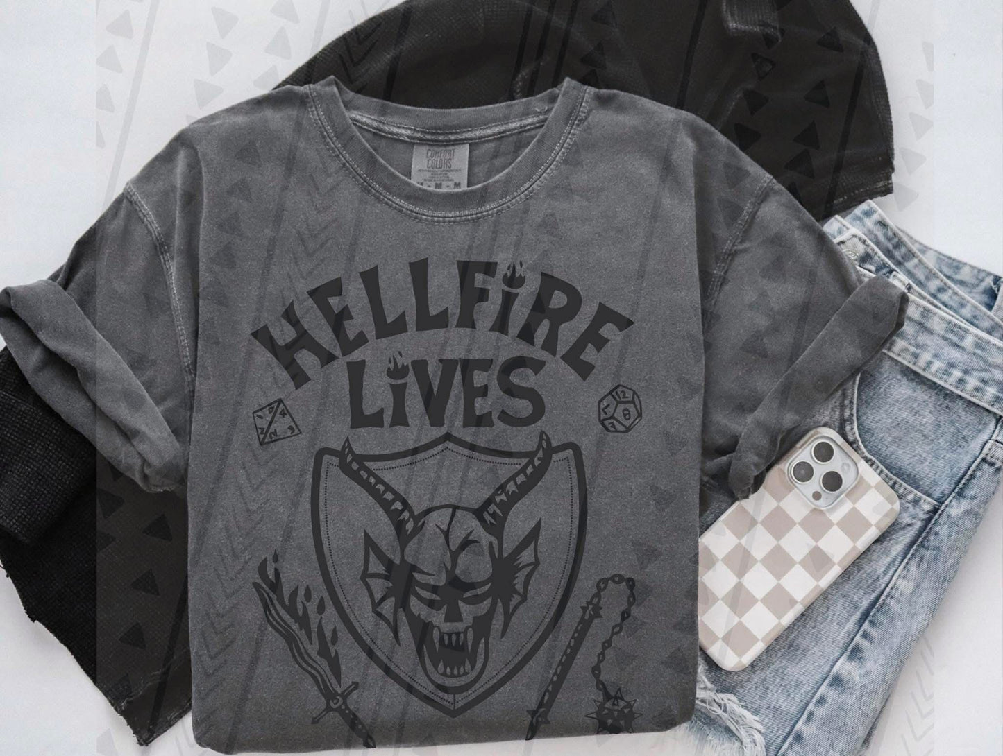 Hellfire Lives (Single Color) DTF Prints
