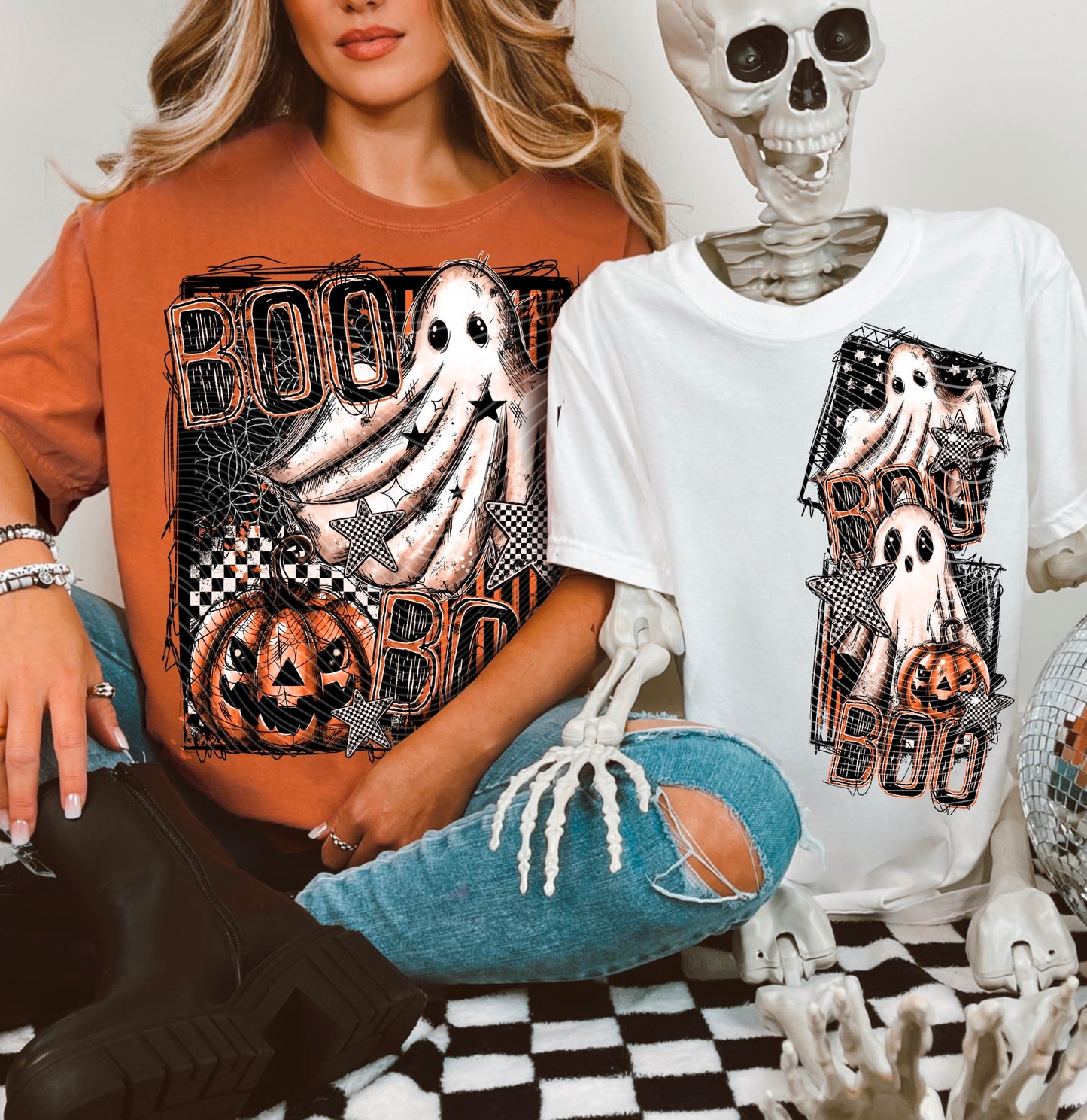 Boo Boo Flying Ghost DTF Prints