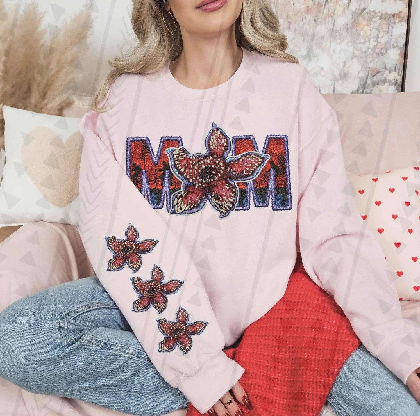Stranger Mom (Faux Sequin) DTF Prints