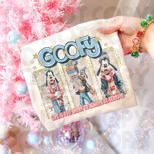 Goofy Christmas DTF Print