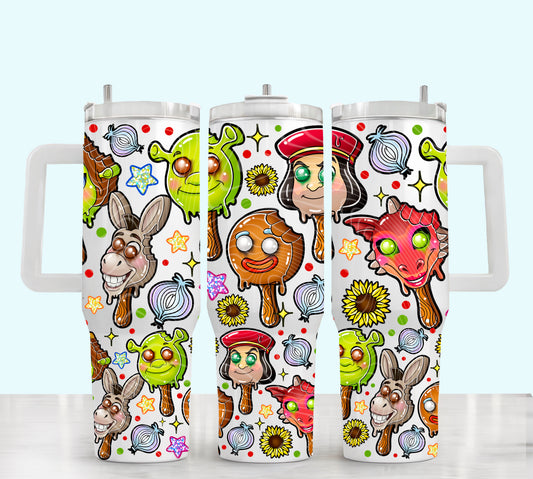 Shrek Ice Cream 40 oz Tumbler Prints