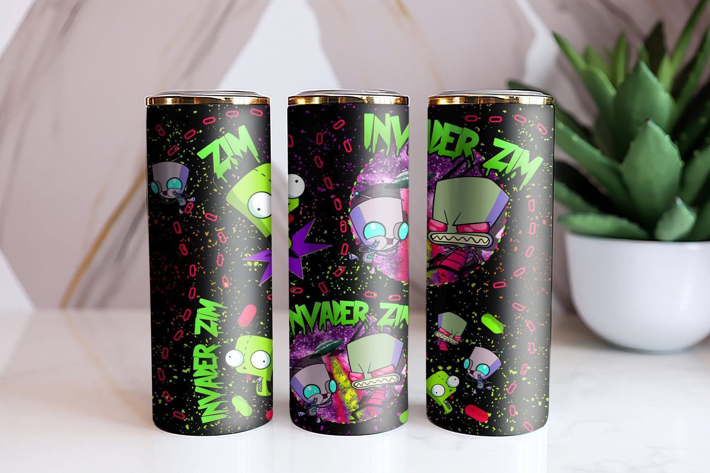 Invader Zim Tumbler Wrap