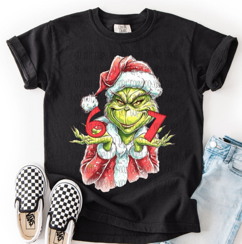 6 7 Grinch DTF Print