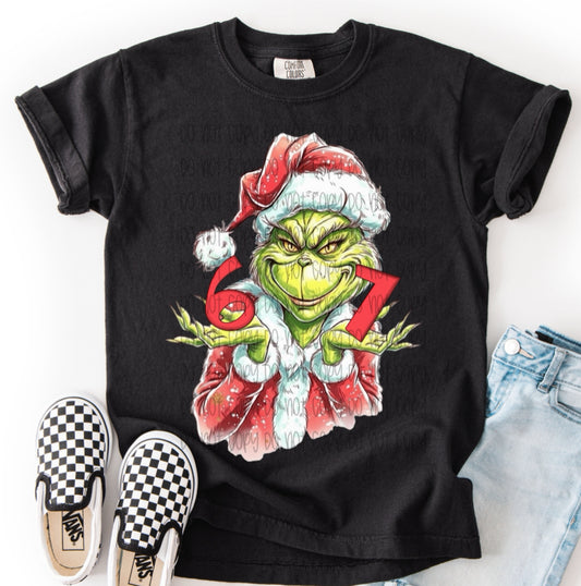 6 7 Grinch DTF Print